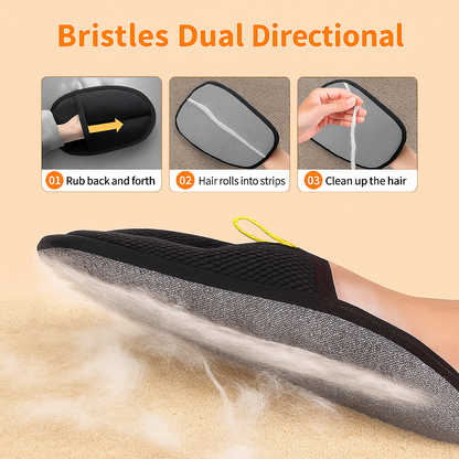 Pet Hair Removal Gloves (Pack of 2) – Reusable Grooming Mitt for Dogs & Cats | Eco-Friendly Fur Remover for Sofa, Carpet, Car & Clothes