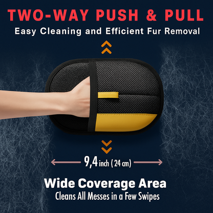 Pet Hair Removal Gloves (Pack of 2) – Reusable Grooming Mitt for Dogs & Cats | Eco-Friendly Fur Remover for Sofa, Carpet, Car & Clothes