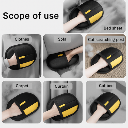 Pet Hair Removal Gloves (Pack of 2) – Reusable Grooming Mitt for Dogs & Cats | Eco-Friendly Fur Remover for Sofa, Carpet, Car & Clothes